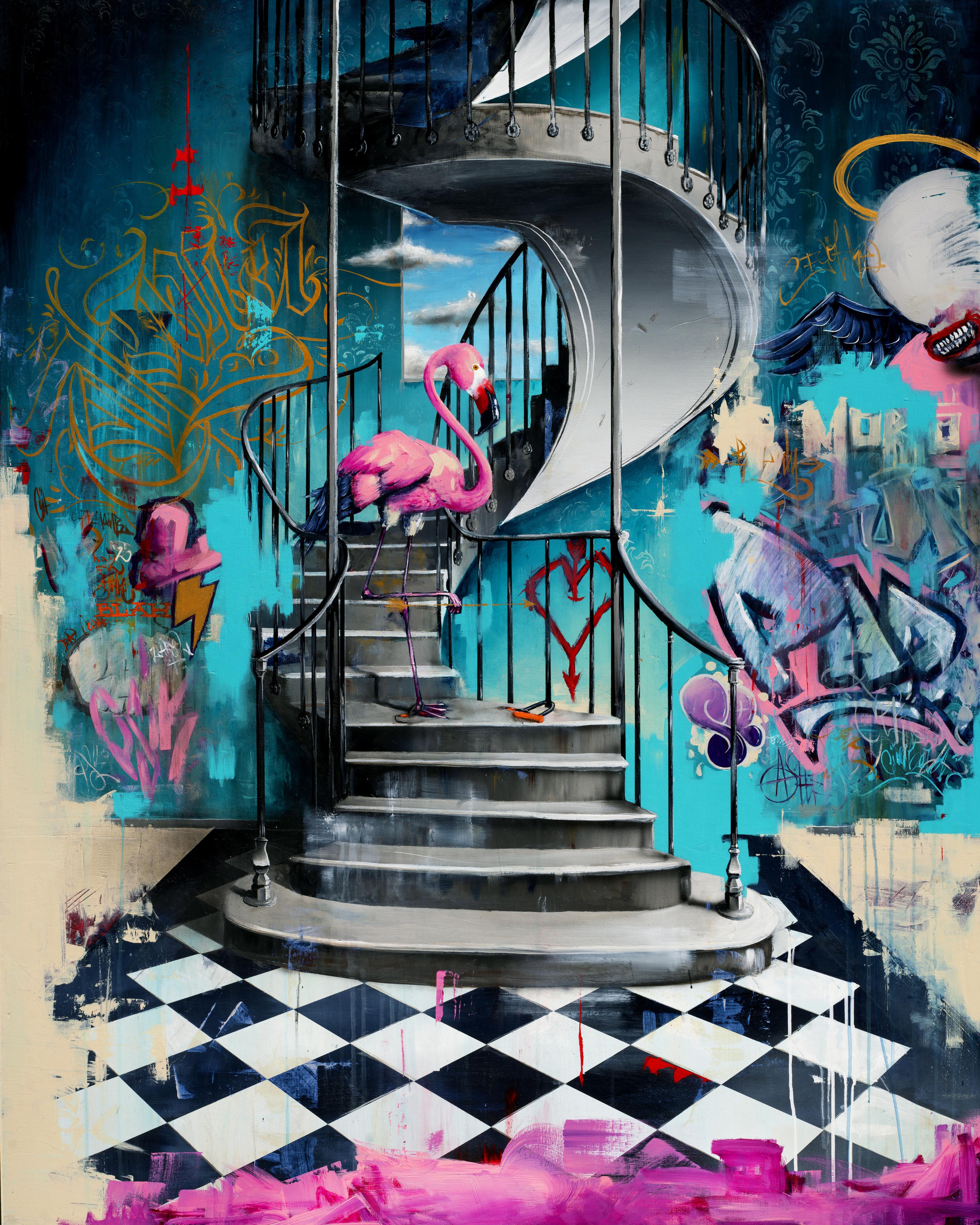 Flamingo on Spiral