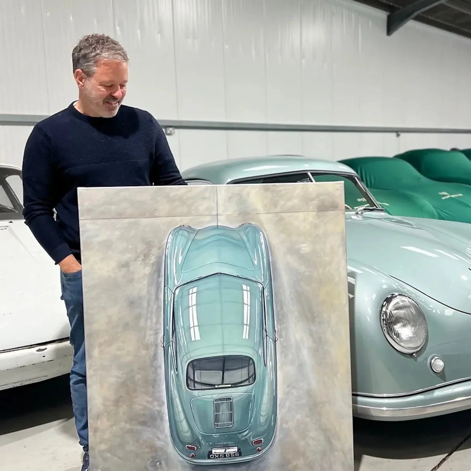 Jon Stevenson - automotive artist portrait, classic car and motorsport paintings at Molasses House