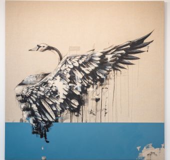 Tommy FiendishBlack Swan Raw in Teal SOLD