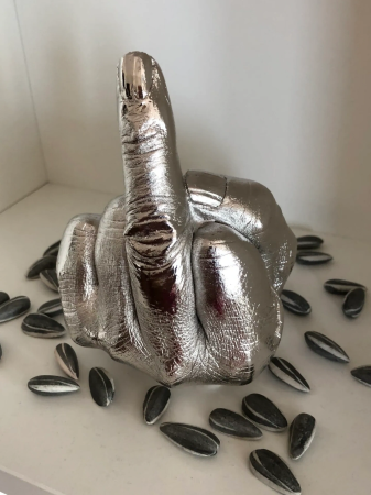 Click Here To Enlarge This Photo Of Artist's Hand (Please Enquire)