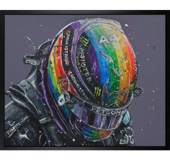 Paul OzLewis Hamilton Rainbow Helmet 2021