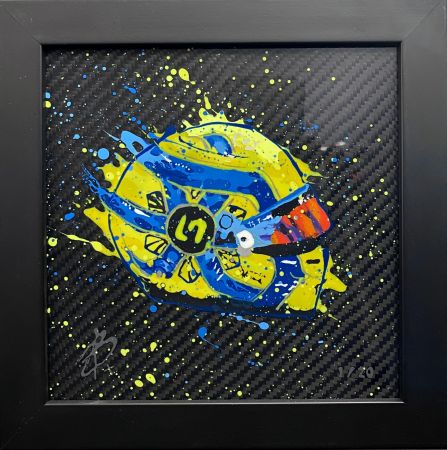 Click Here To Enlarge This Photo Of Lando Norris Mini Helmet  2/20