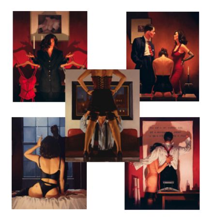 Click Here To Enlarge This Photo Of The Red Room Collection by Jack Vettriano