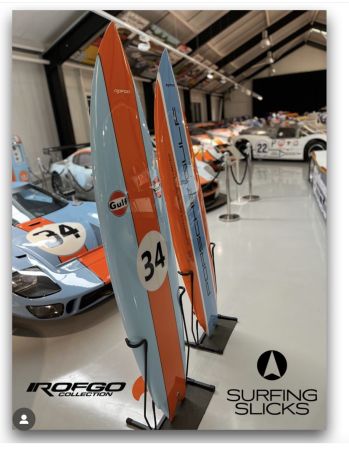 Click Here To Enlarge This Photo Of Gulf Oil livered Surfboard SOLD