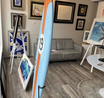 Gulf Oil livered Surfboard SOLD