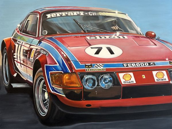 Click Here To Enlarge This Photo Of Ferrari 365 GTB Berlinetta Race Car SOLD