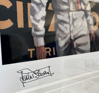 Jack VettrianoTension Timing Triumph. Unique. Personally signed by Sir Jackie Stewart 23rd July 2023 SOLD