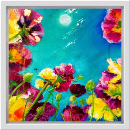 Click Here To Enlarge This Photo Of Buzzing In The Moonlight SOLD