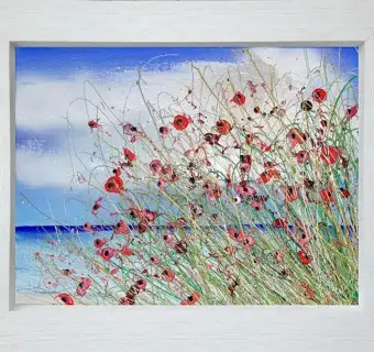 Lisa PangCoastal Walk Poppies I SOLD