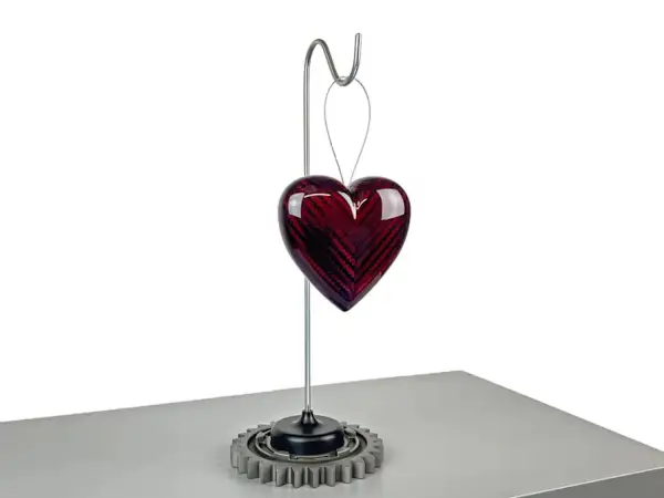 Click Here To Enlarge This Photo Of Carbon Heart - red