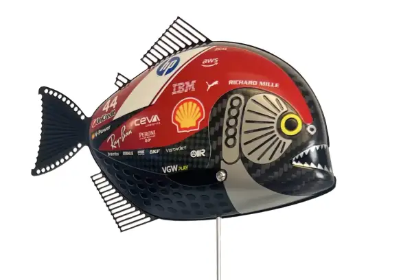 Click Here To Enlarge This Photo Of Lewis Hamilton First Ferrari Race Sculptures - Pre-Order NOW!