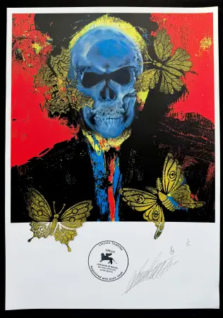 Click Here To Enlarge This Photo Of Venice Biennale Skull Banker - Blue Skull 1/10