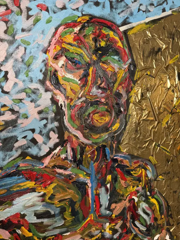 Click Here To Enlarge This Photo Of Girls - No 1 W1 Colllection - Original Oil & Goldleaf