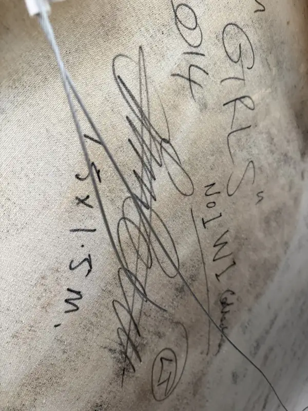 Click Here To Enlarge This Photo Of Girls - No 1 W1 Colllection - Original Oil & Goldleaf